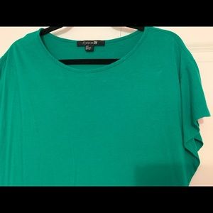 Green crop top